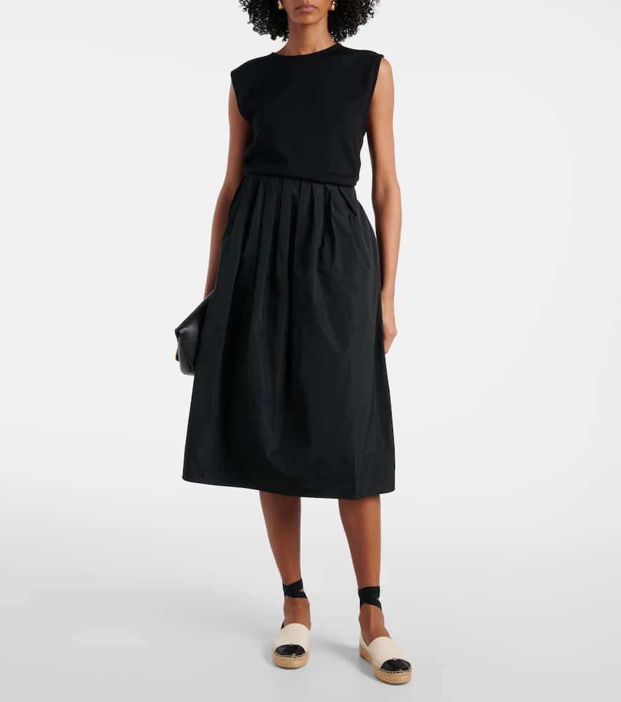 TORY BURCH White Espadrilles With Metallic Logo On The Front And Ankle Strap In Leather Woman Product Image