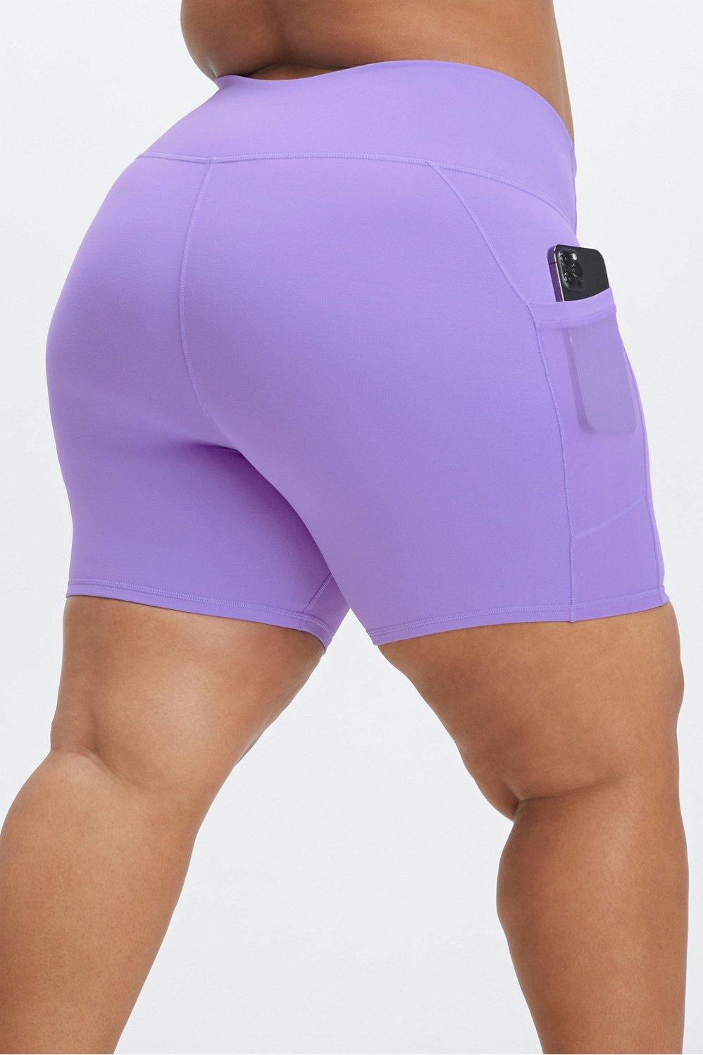 Fabletics On-The-Go High-Waisted 6 Short Womens purple plus Size 3X Product Image
