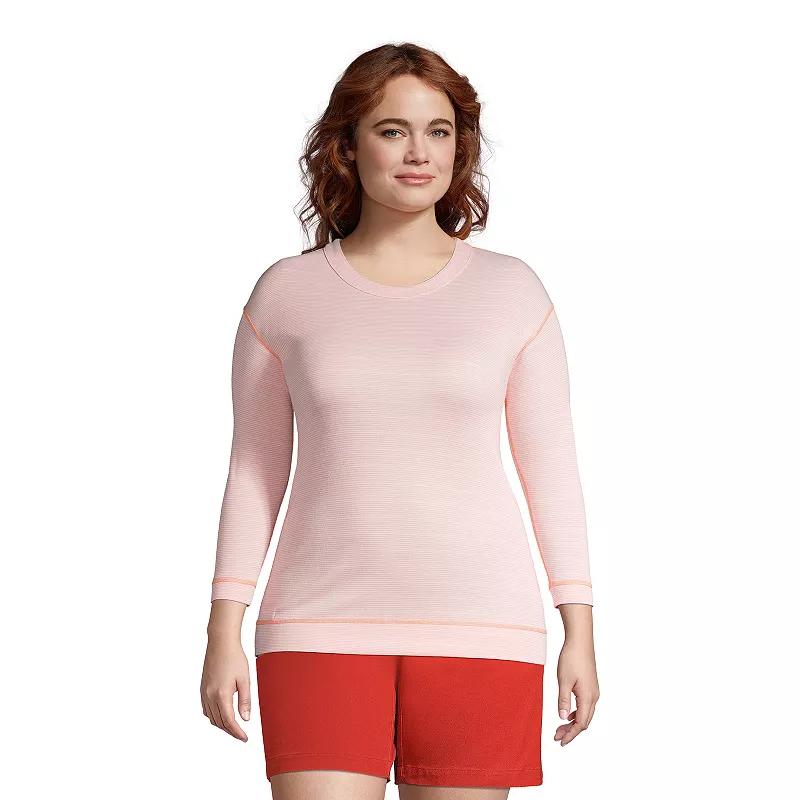 Women's Lands' End Reversible Striped 3/4-Sleeve Top,  Product Image
