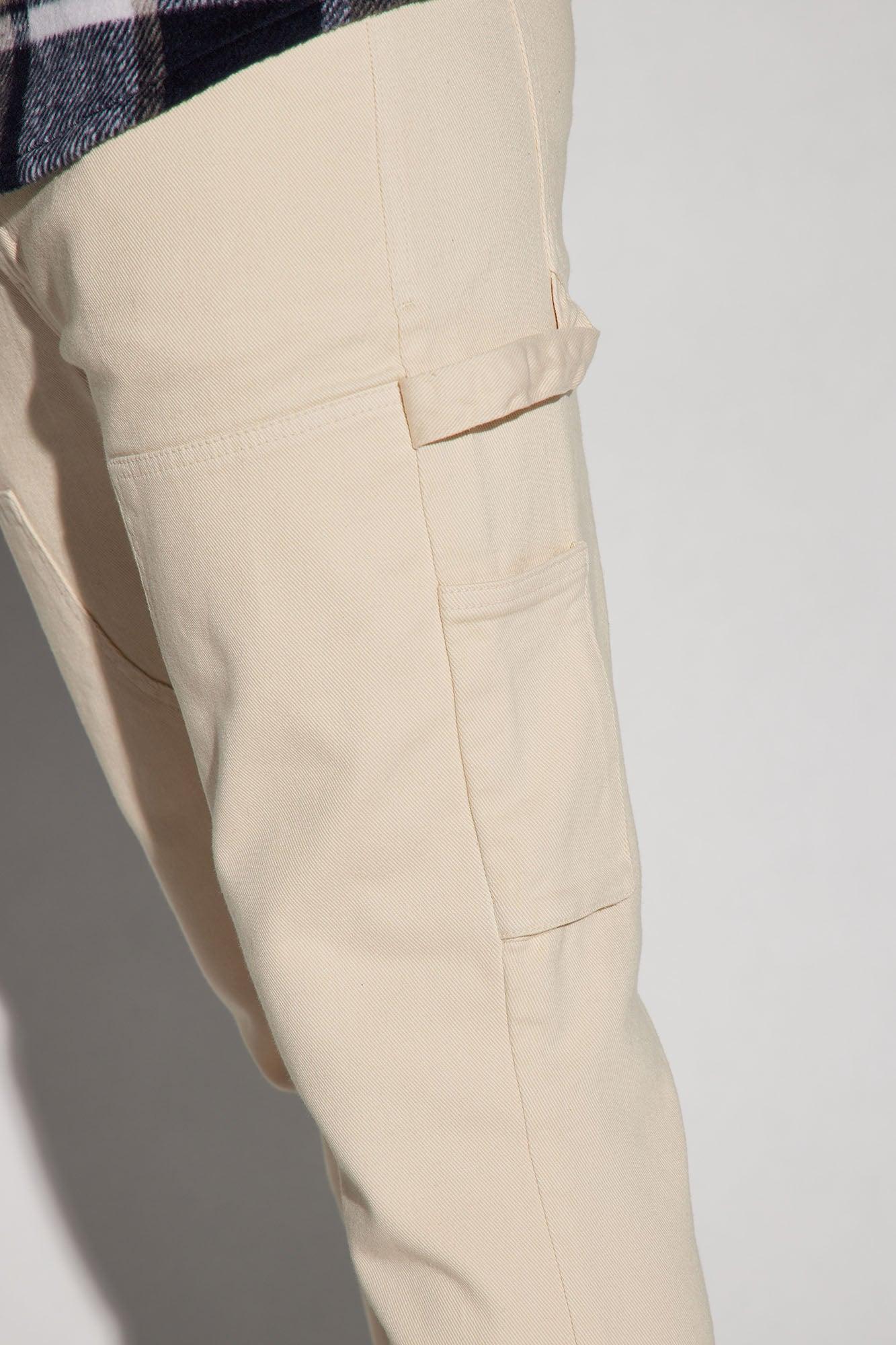 Indestructible Slim Flare Carpenter Pants - Cream Product Image