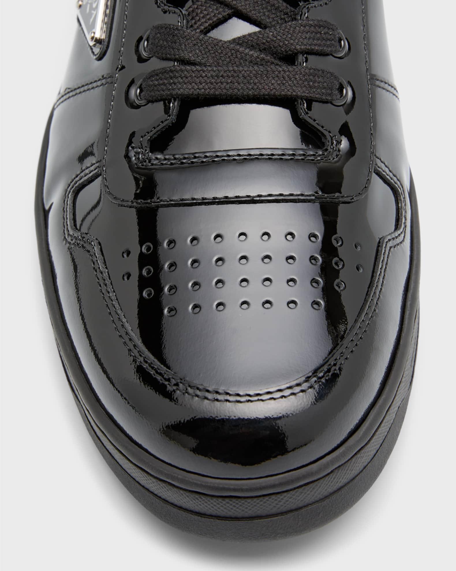 Men's Downtown Patent Leather Low-Top Sneakers Product Image