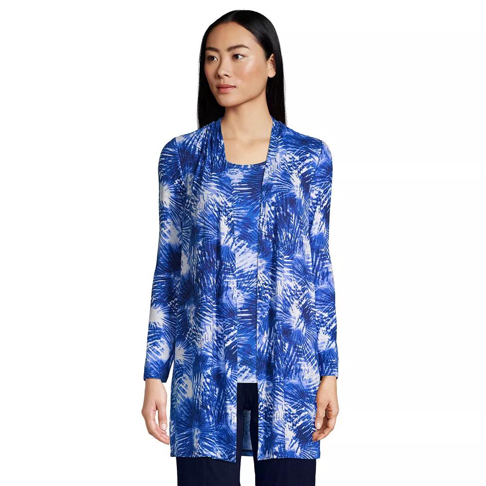 Petite Lands' End Lightweight Long Cardigan Sweater, Women's,  Product Image