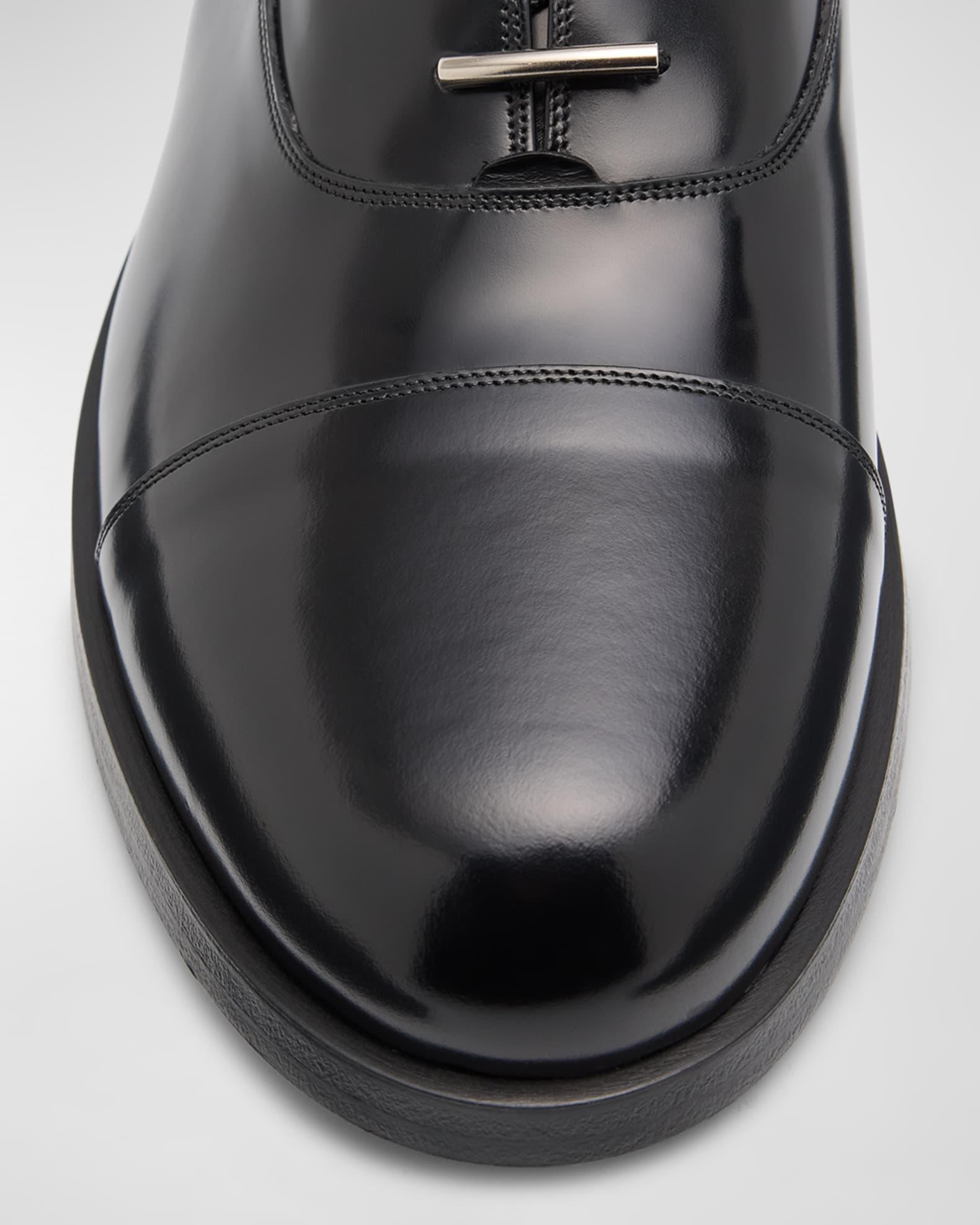 Men's Alastar Fabric-Trim Leather Derby Shoes Product Image