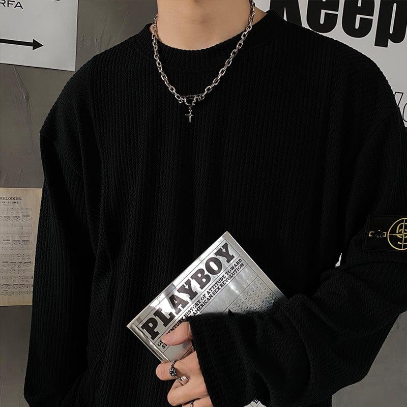 STAR PENDANT BLACK GEM MULTI-CHAIN NECKLACE Product Image