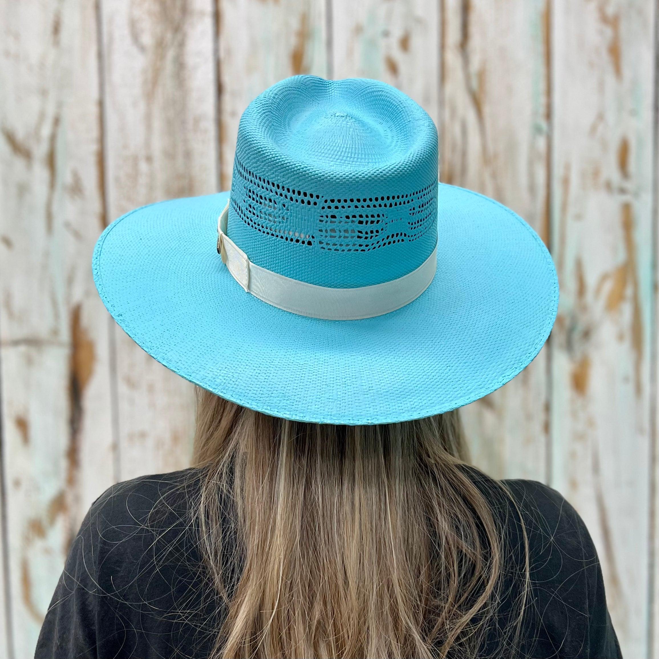 Rolling Around In The Turquoise Straw Hat Product Image