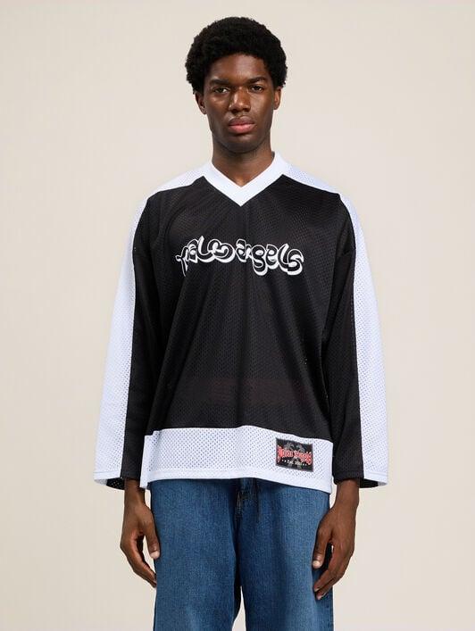 Thai Logo Mesh Loose Long-Sleeved T-Shirt Product Image
