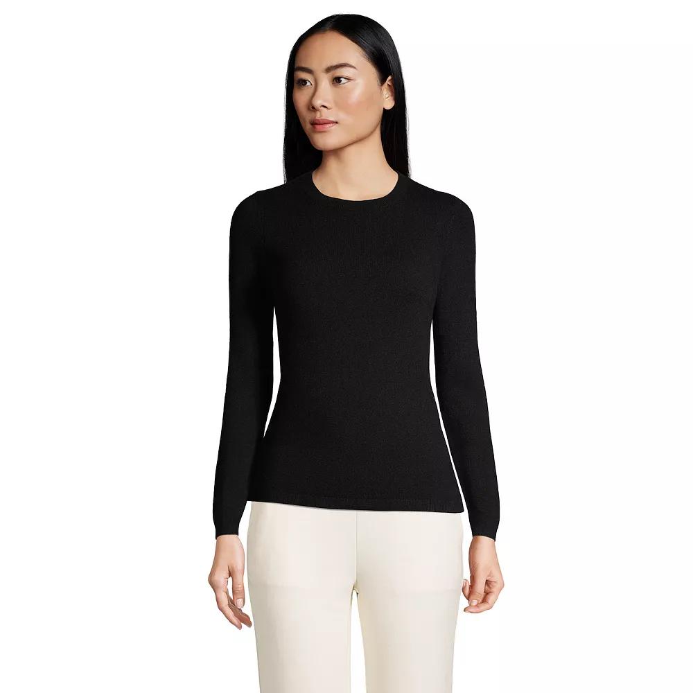 Petite Lands' End Crewneck Cashmere Sweater, Women's,  Product Image