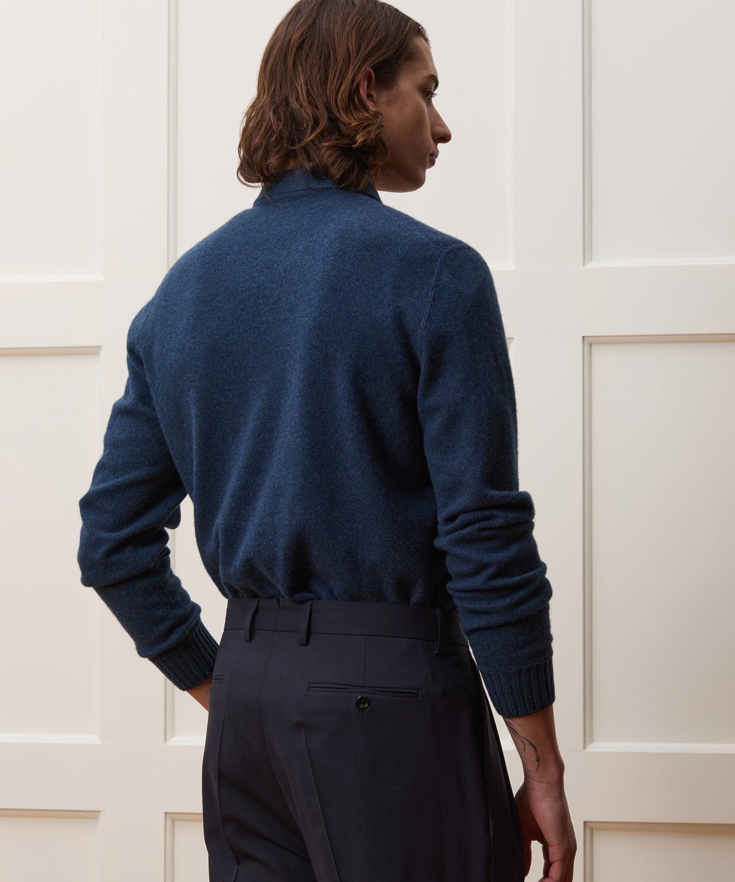 Italian Cashmere Half-Zip Sweater Polo Product Image