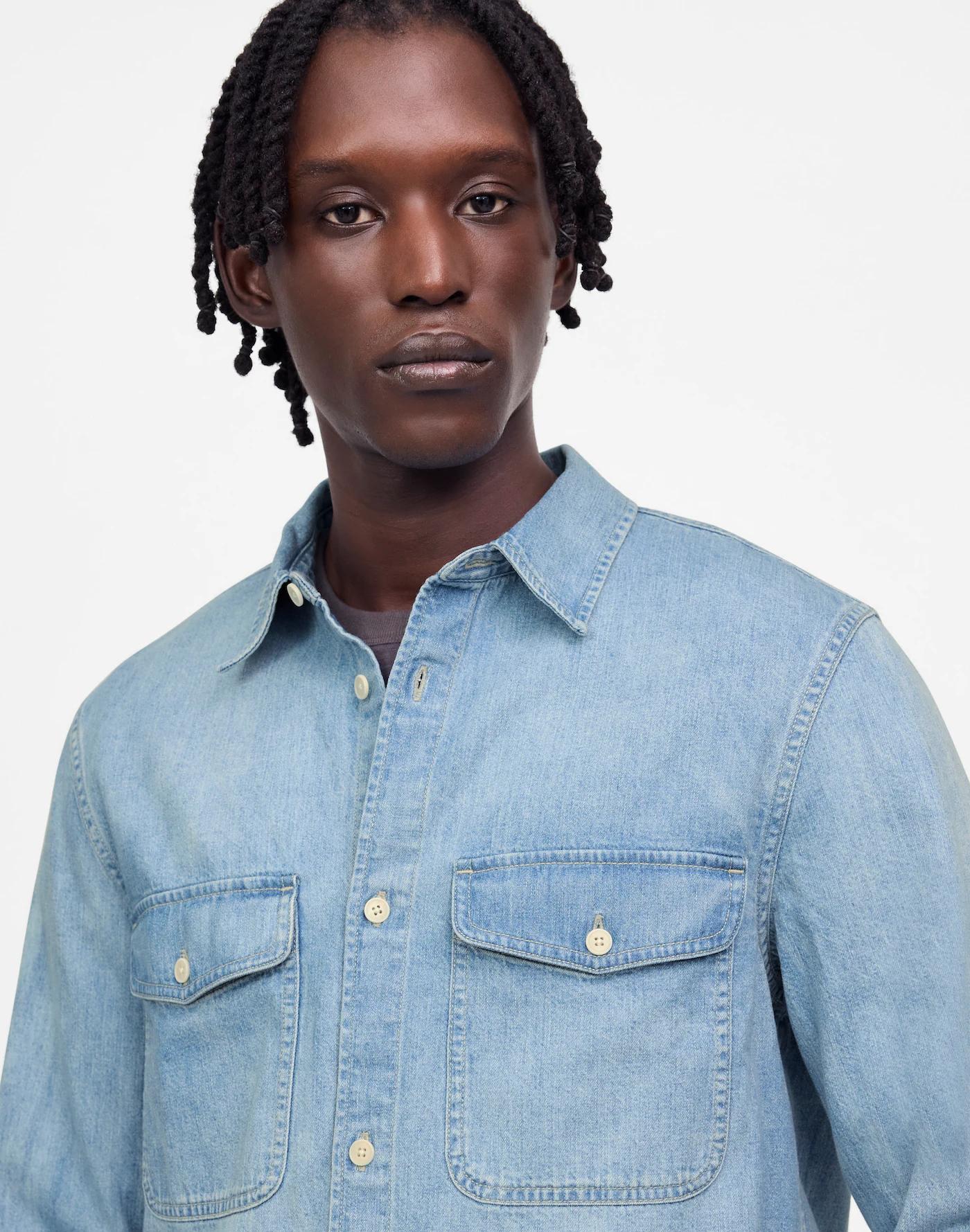 Work Shirt in Japanese Denim Product Image