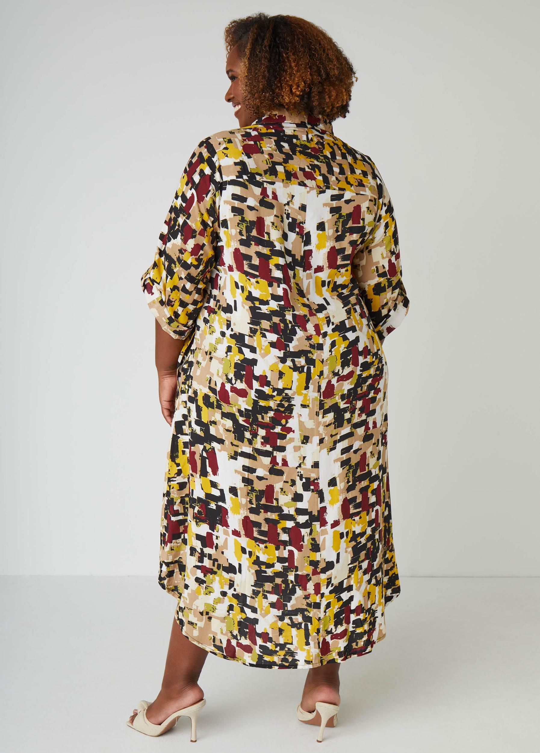 Printed Midaxi A Line Shirtdress Product Image