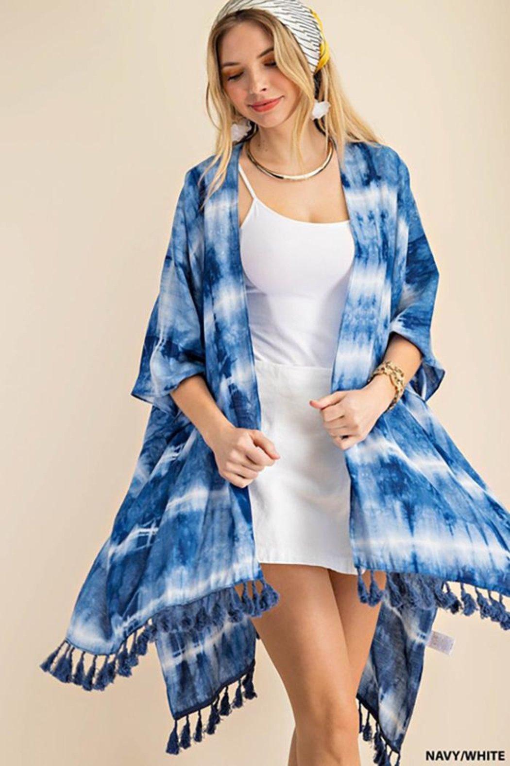 Tassel Hem Detail Kimono Product Image