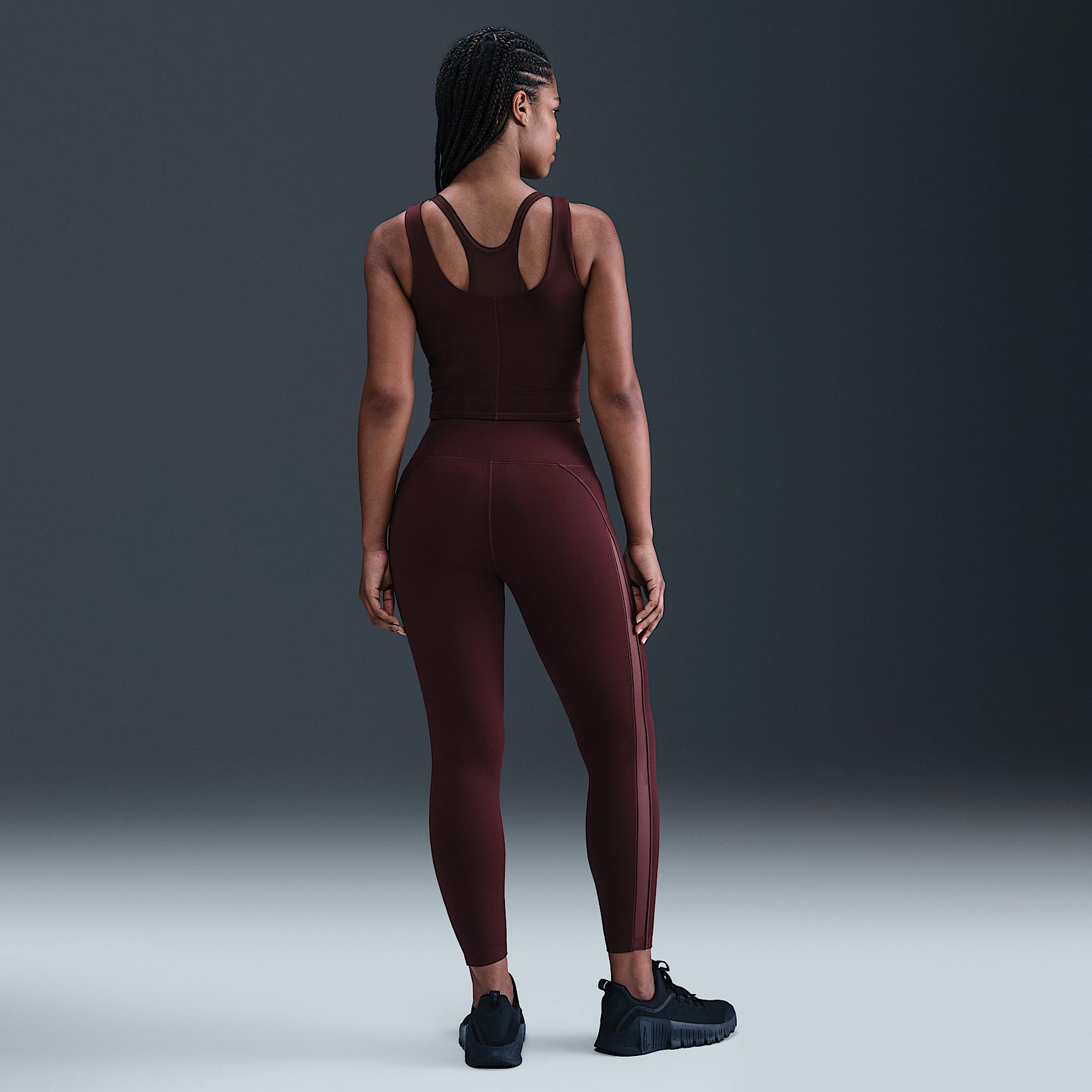 Nike Womens One Fitted Dri-FIT Cropped Tank Top | HV3653-652 Product Image