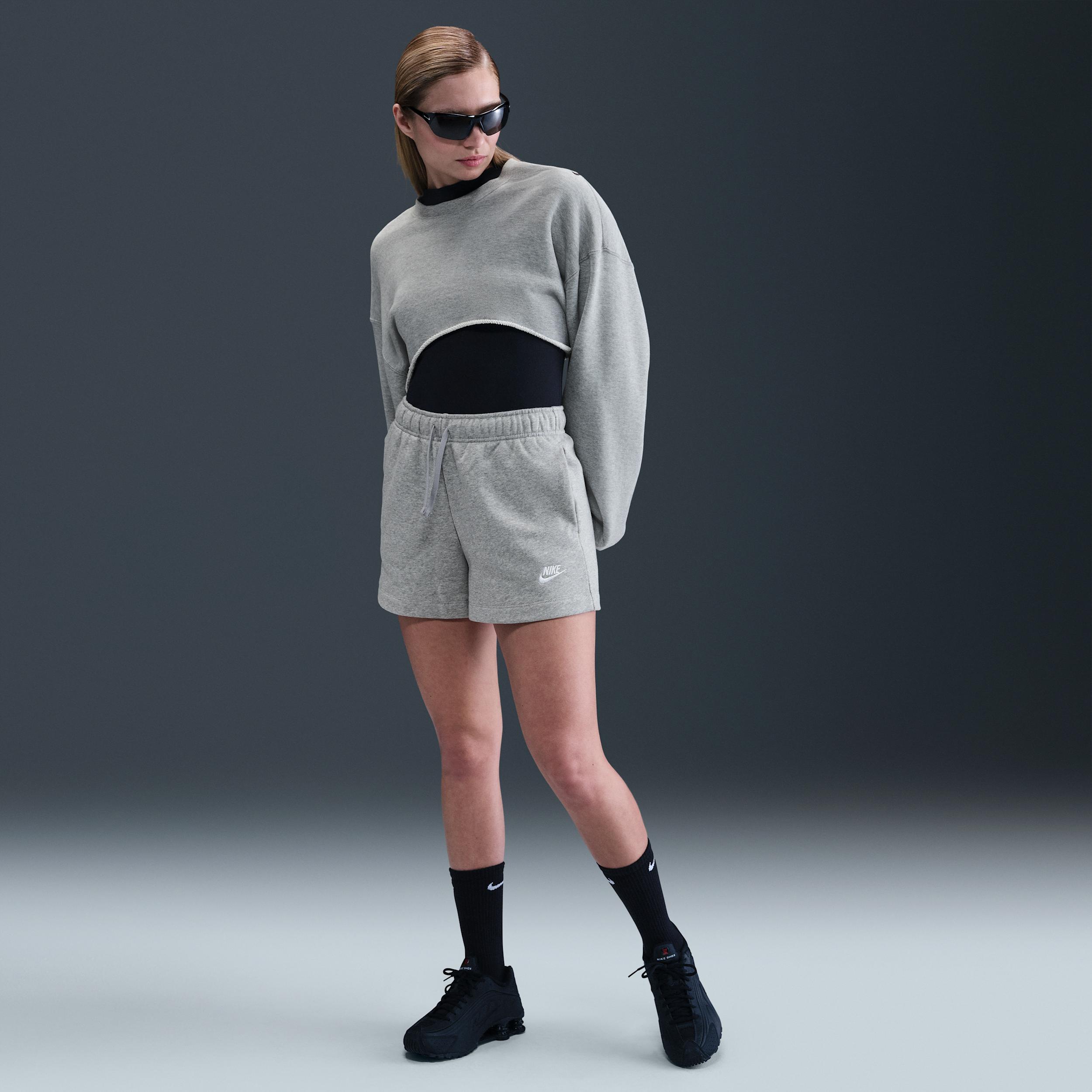 Womens Nike Sportswear Club Fleece Mid-Rise Shorts | DQ5802-063 Product Image