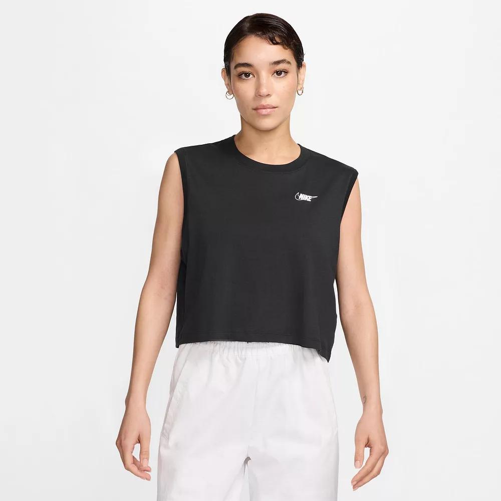 Women's Nike Sportswear Club Sleeveless Crop Logo Tee,  Product Image