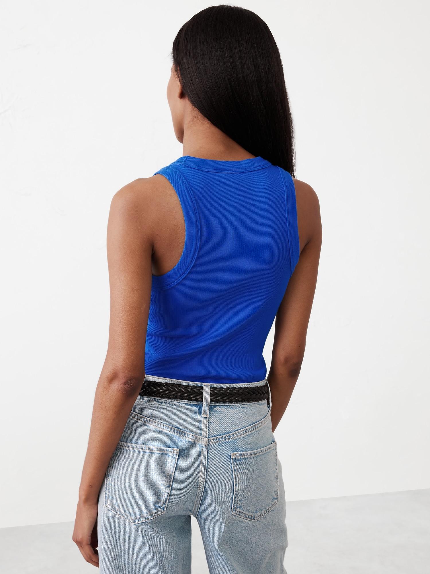 Ribbed Racer Tank Product Image