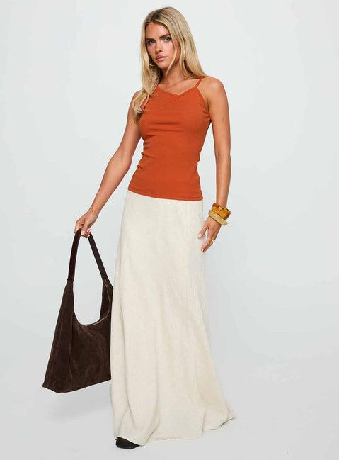 Amarante Sleeveless Top Orange Product Image