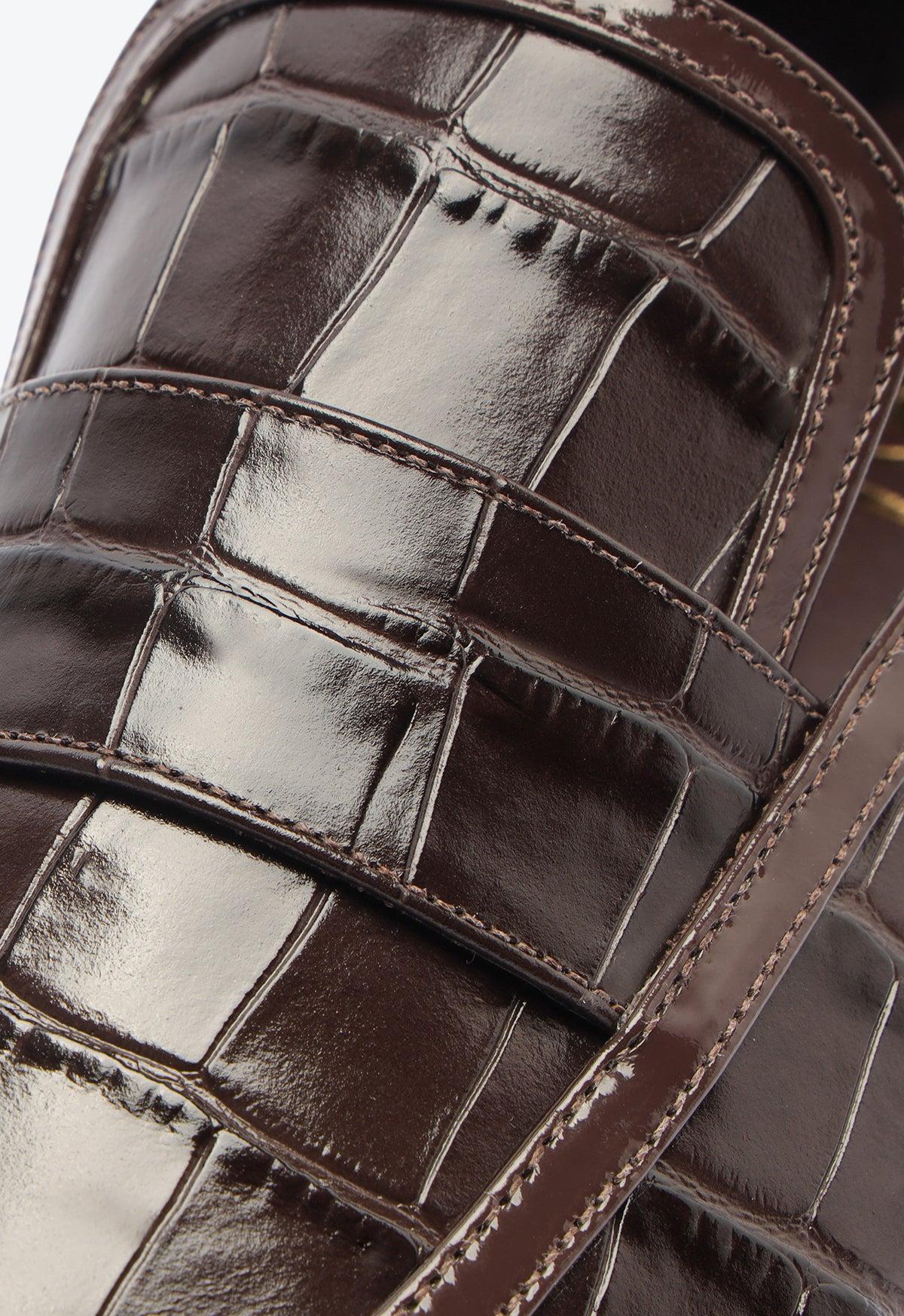 Maurice Croco Embossed Flat Product Image