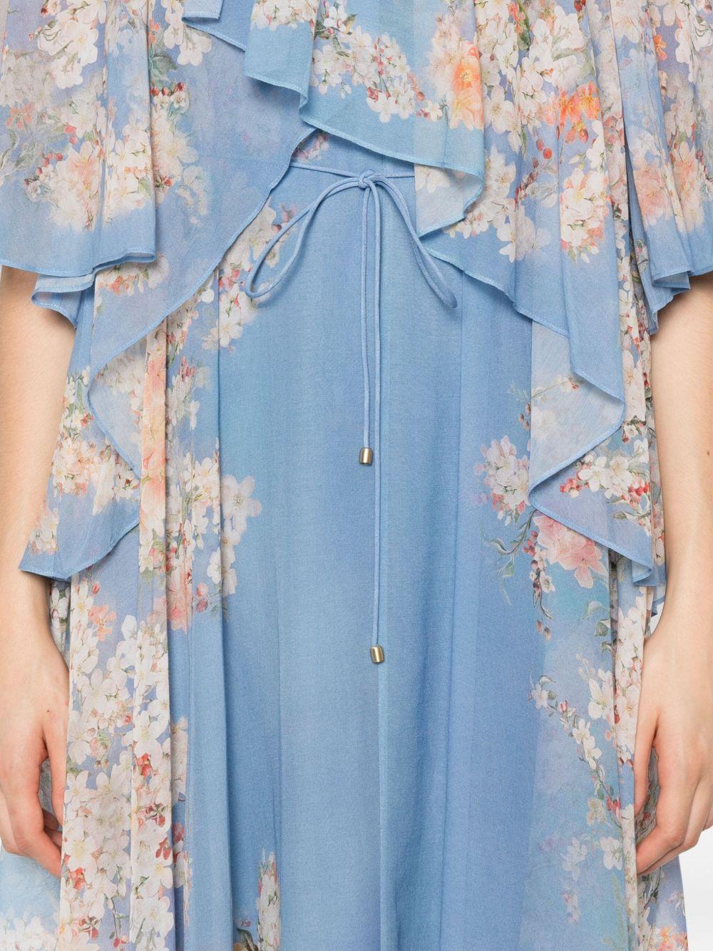 floral-print ruffled dress Product Image