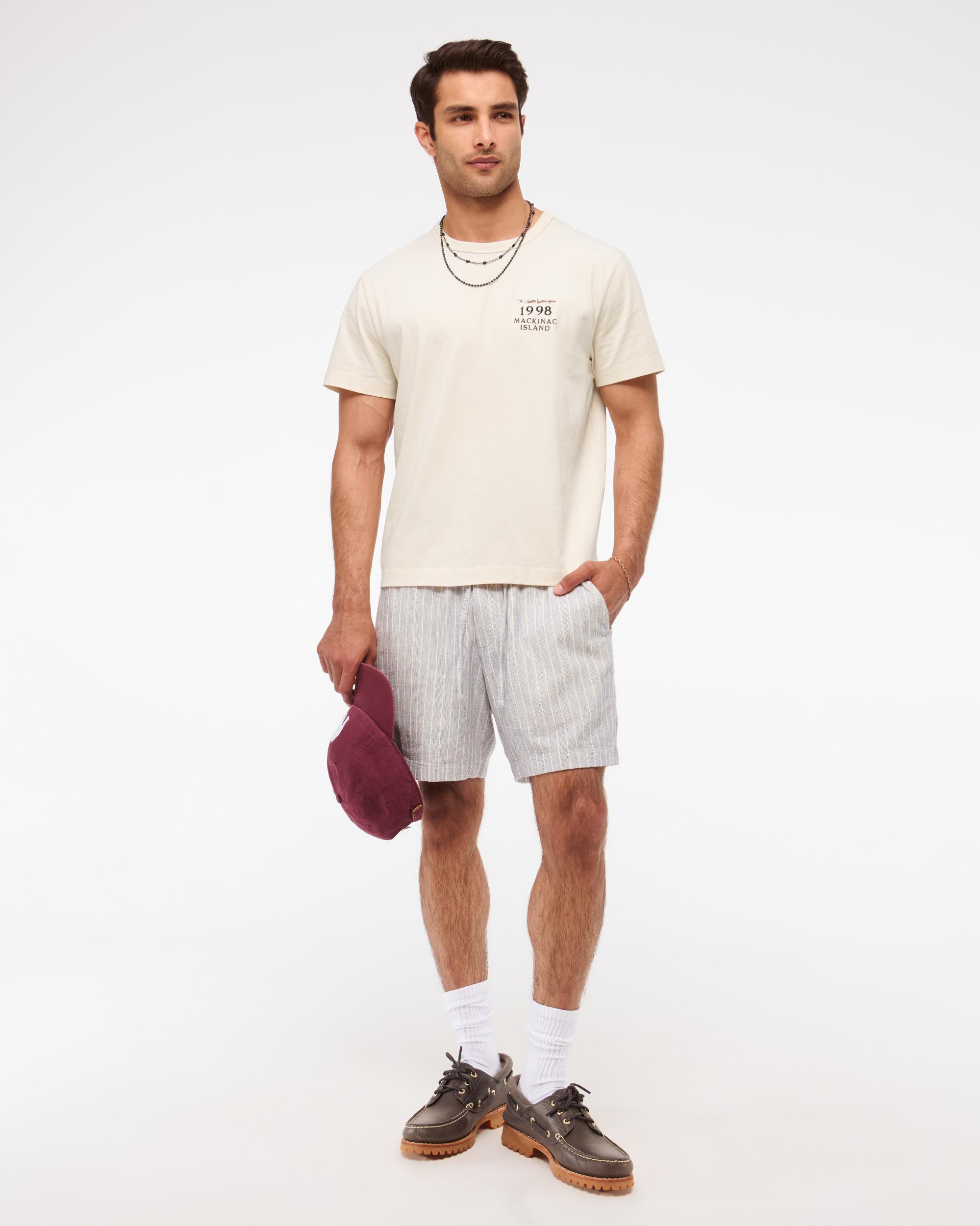 Nautical Classic Polished Cropped Graphic Tee Product Image