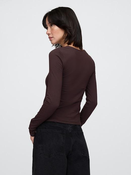 CloseKnit Jersey Square-Neck Top Product Image