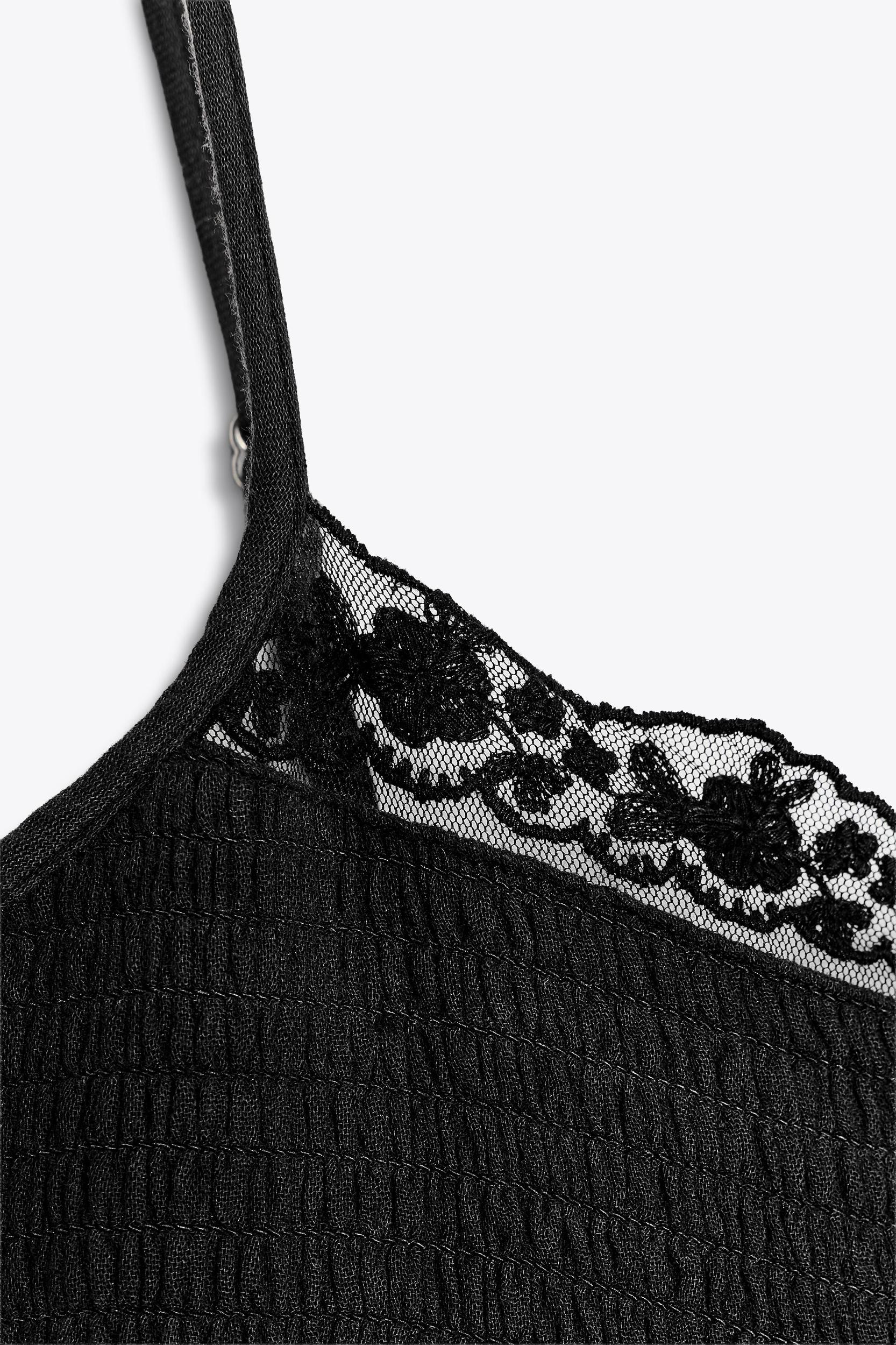 LACE CHIFFON SHORT DRESS Product Image