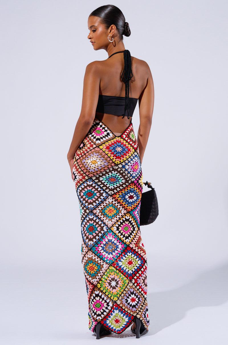 DONT LET ME GO CROCHET MAXI DRESS Product Image