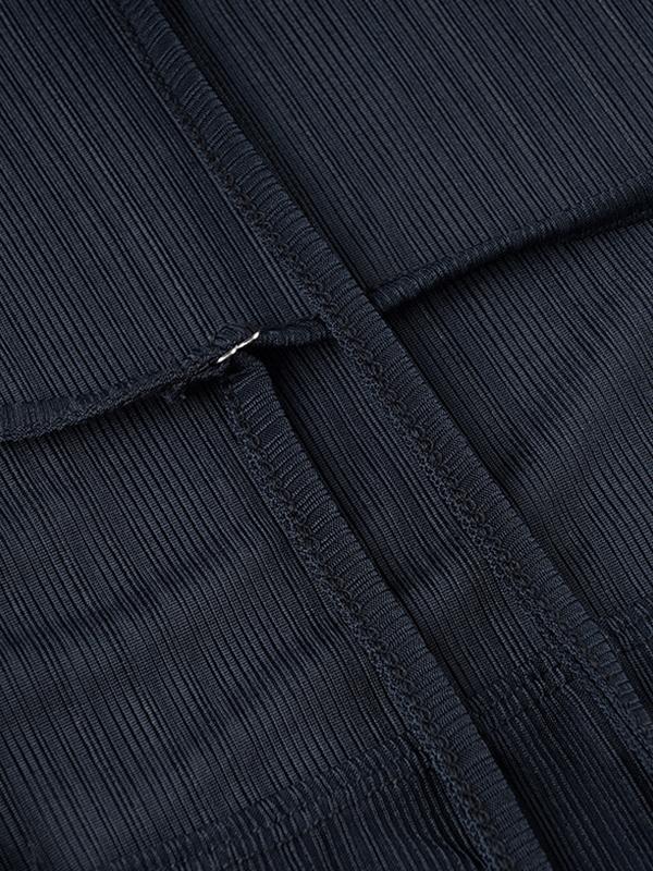 Solid Color Backless Long Sleeve Knit Product Image