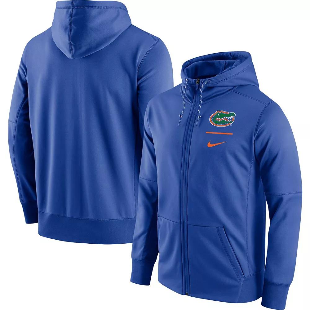Men's Nike Royal Florida Gators Logo Stack Performance Full-Zip Hoodie,  Product Image