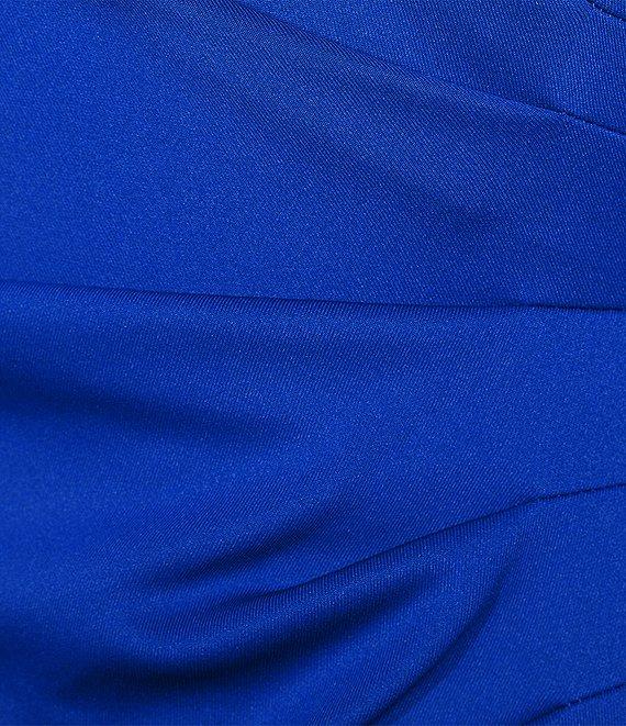 Jessica Howard Petite Size Scuba Knit Short Sleeve Sheath Dress Product Image