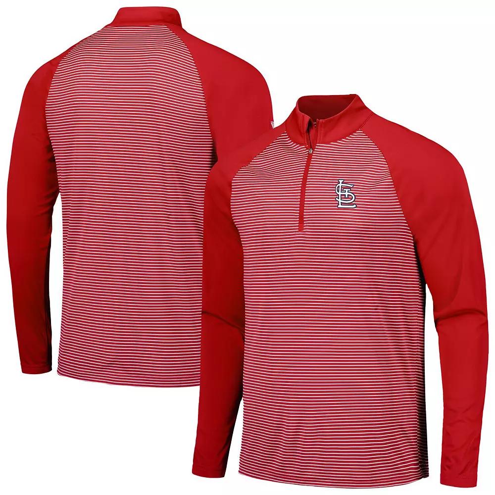 Men's Levelwear Royal Philadelphia Phillies Charter Striped Raglan Quarter-Zip Top,  Product Image