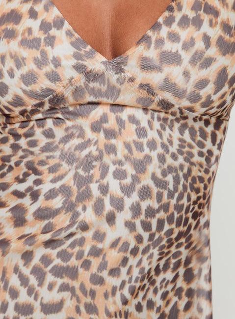 Zuba Mini Dress Leopard Product Image