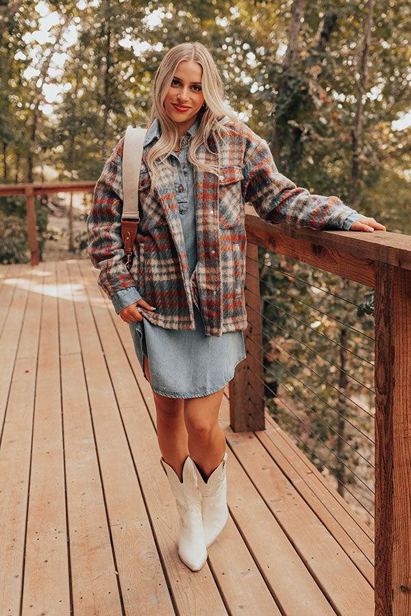 Casually Yours Denim Mini Dress Product Image