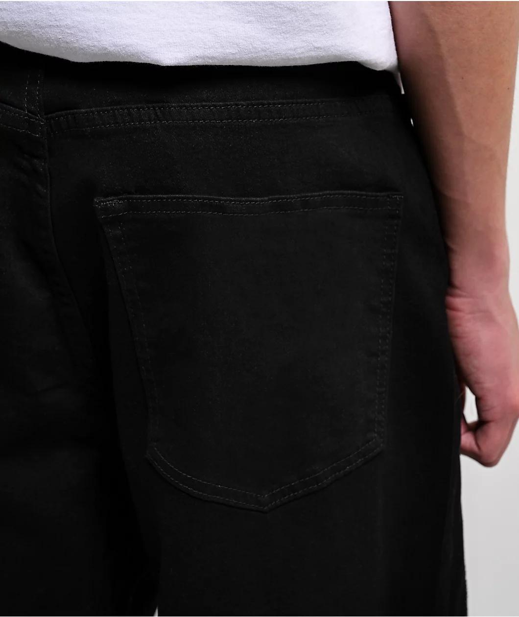 American Stitch Flame Studded Black Jeans Product Image