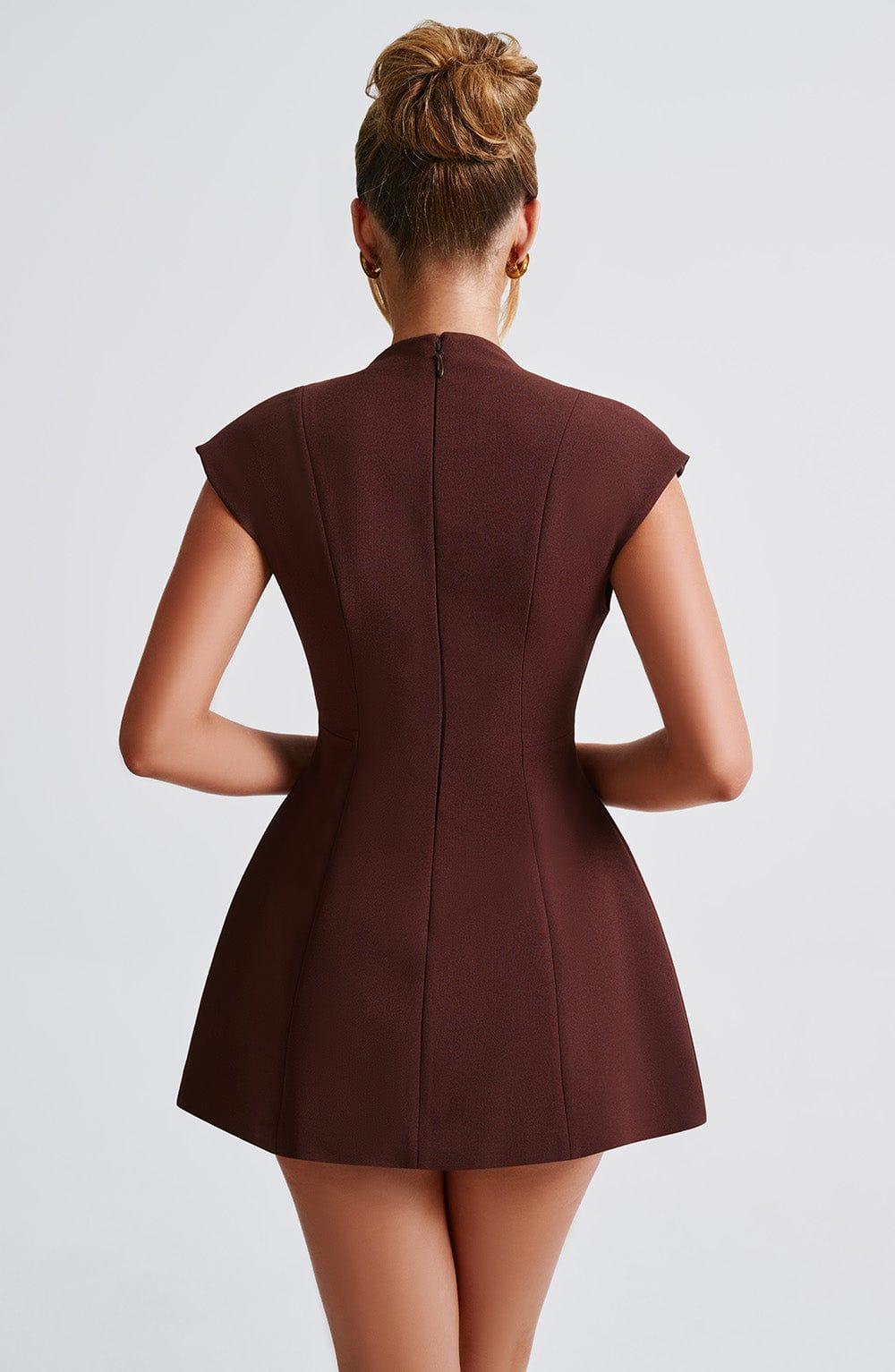 Suri Mini Dress - Brown Product Image
