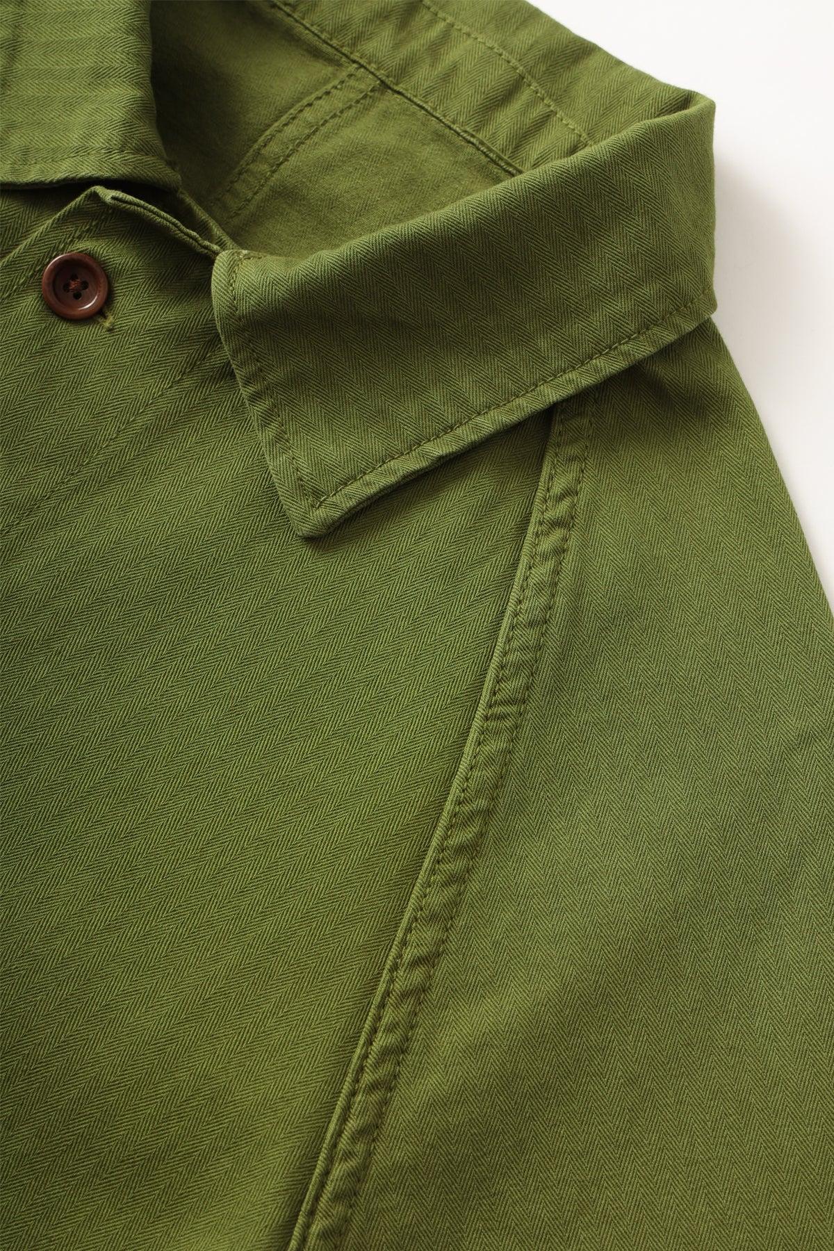 Herringbone Front Of House Jacket - Pesto Product Image