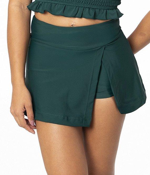 Janela Bay Solid High Waist Swim Skort Product Image