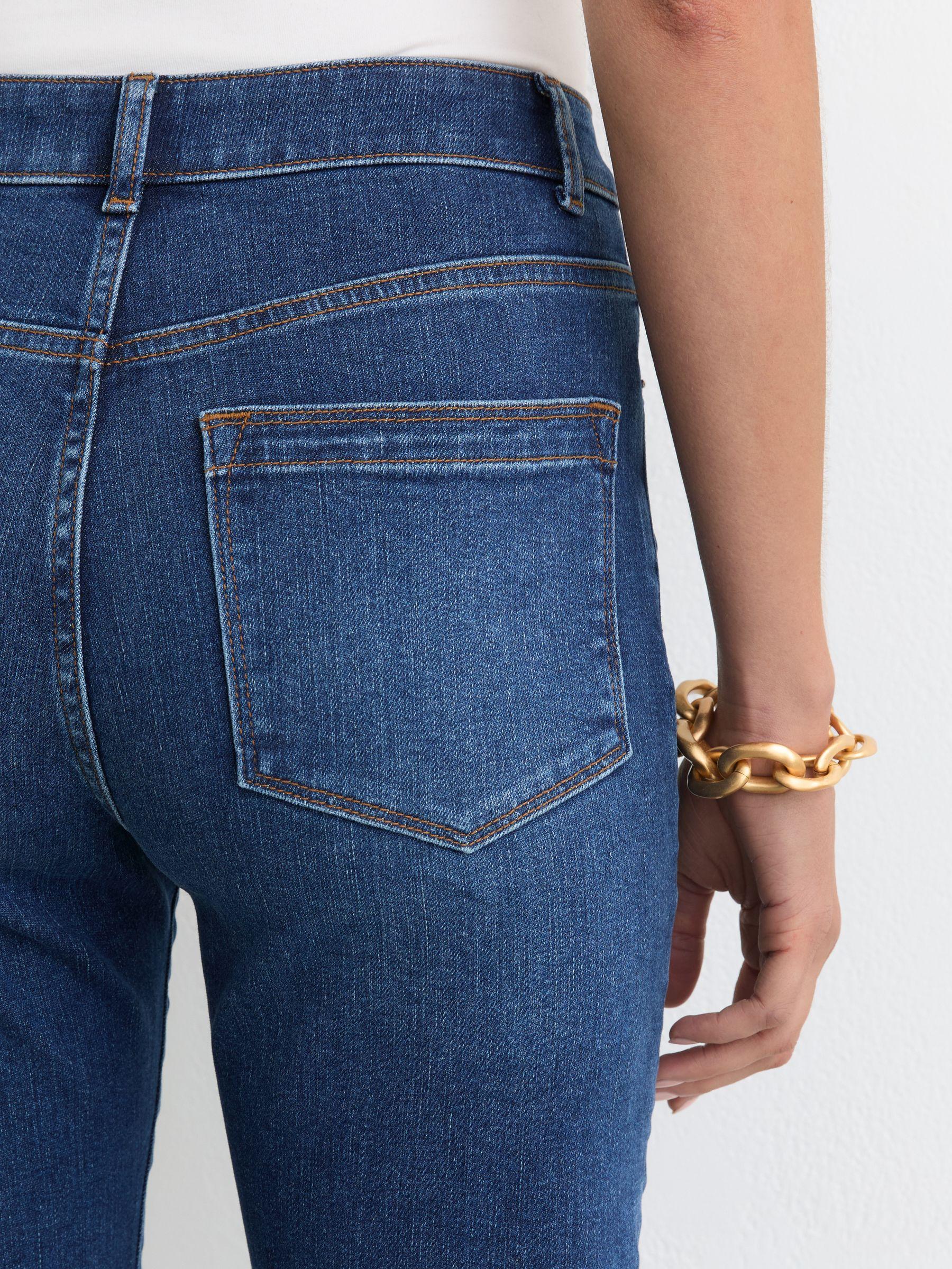 Petite Polka-Dot Wide-Leg Suit Trousers in White/Navy Product Image