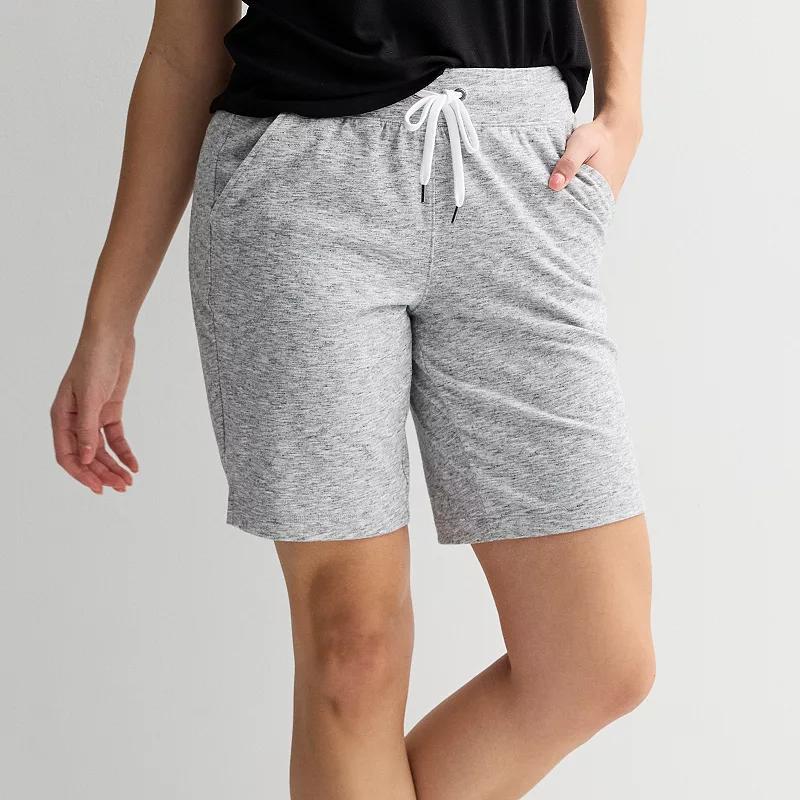 Women's Tek Gear® Essential Bermuda Shorts, Size: Small, Modern White Product Image