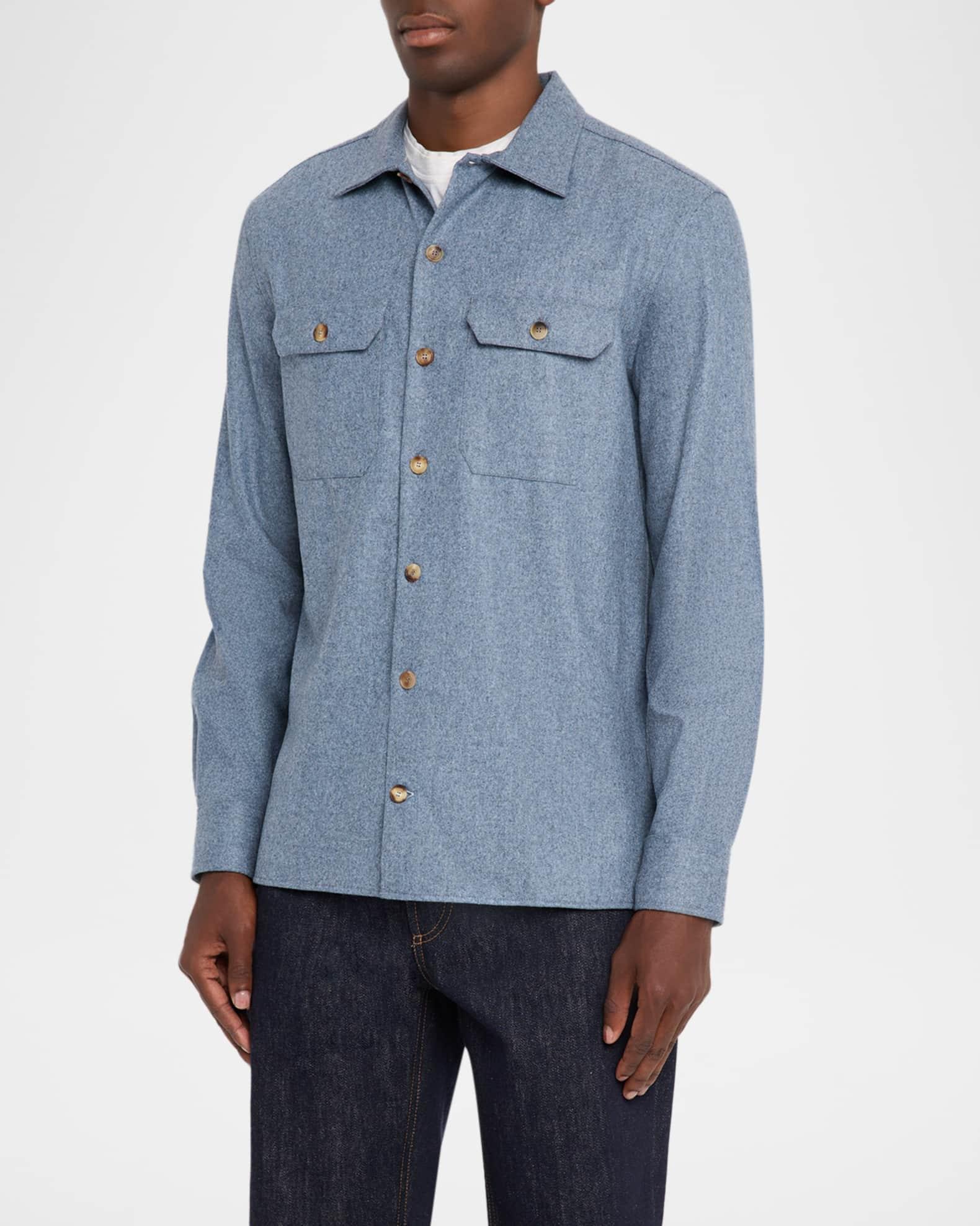 Men's Carded Flannel Overshirt Product Image