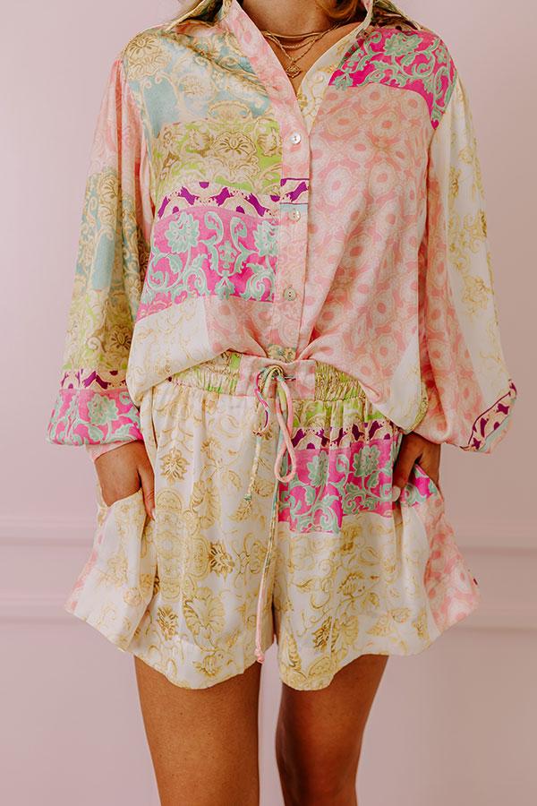 Uptown Chic Satin Shorts Product Image