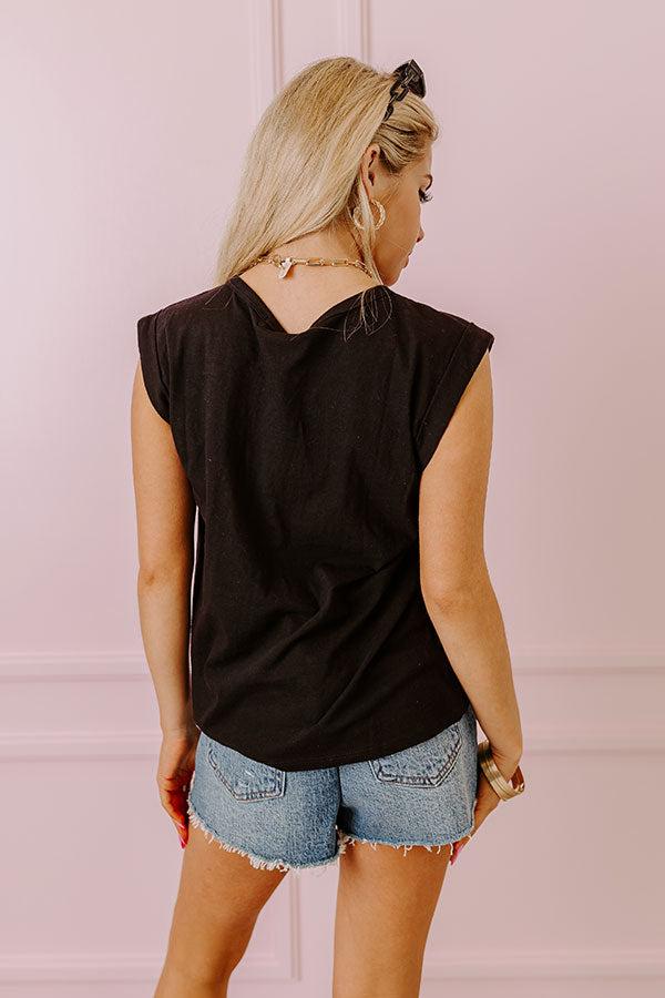 Epic Joy Shift Top In Black Product Image