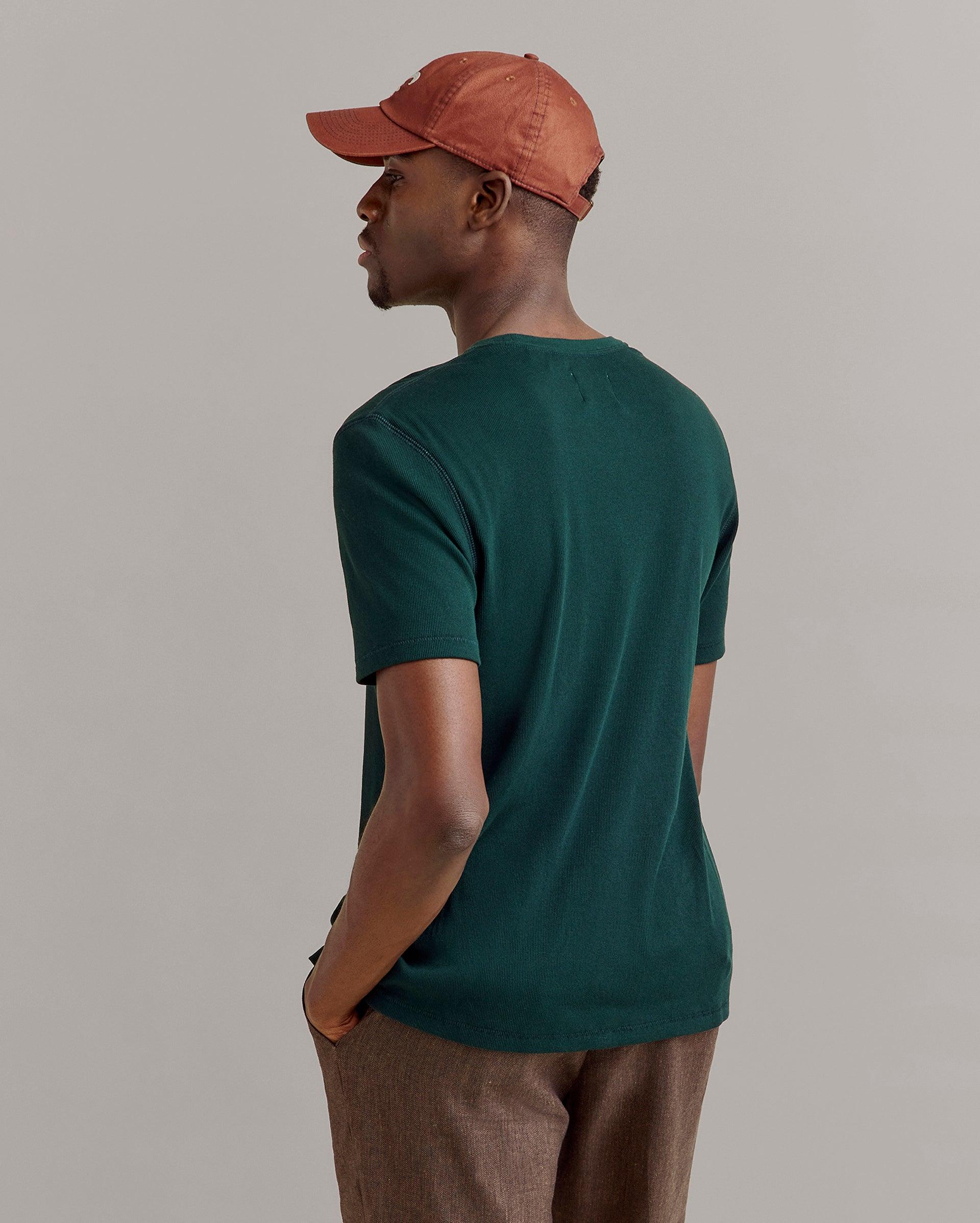 Short Sleeve Rib Crew -  Product Image