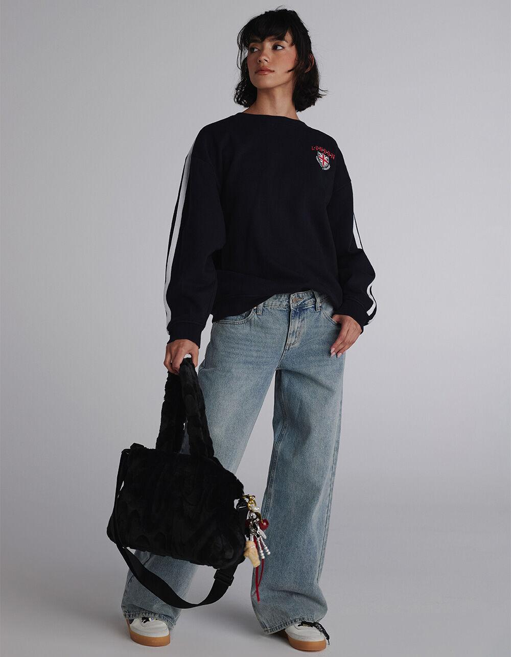 FIVESTAR GENERAL CO. London Womens Crewneck Sweatshirt - NAVY Product Image