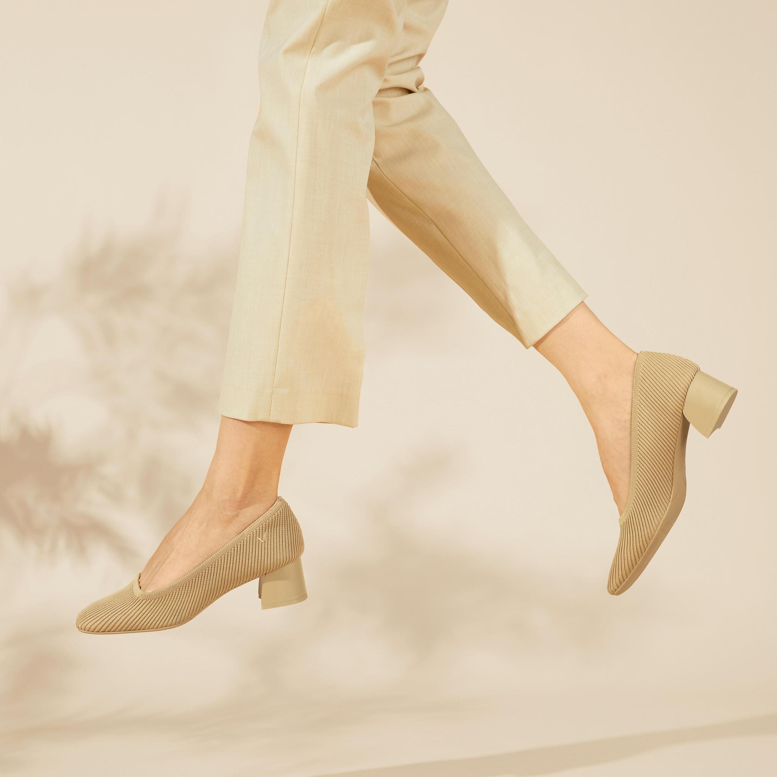 Square-Toe Chunky Heels (Melody) Product Image