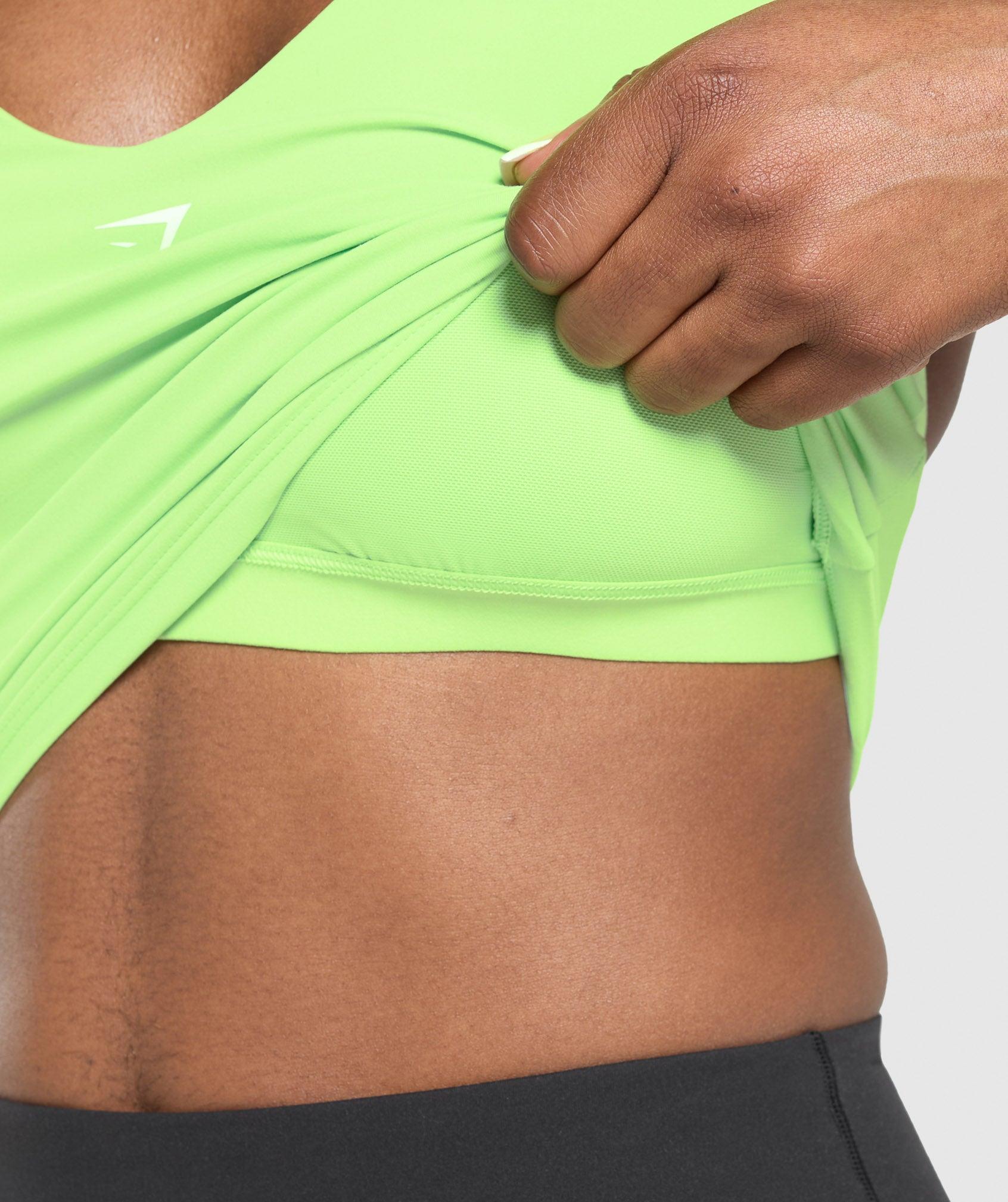 Gymshark Halter Neck Cami with Shelf - Energy Gelato Green Female Product Image