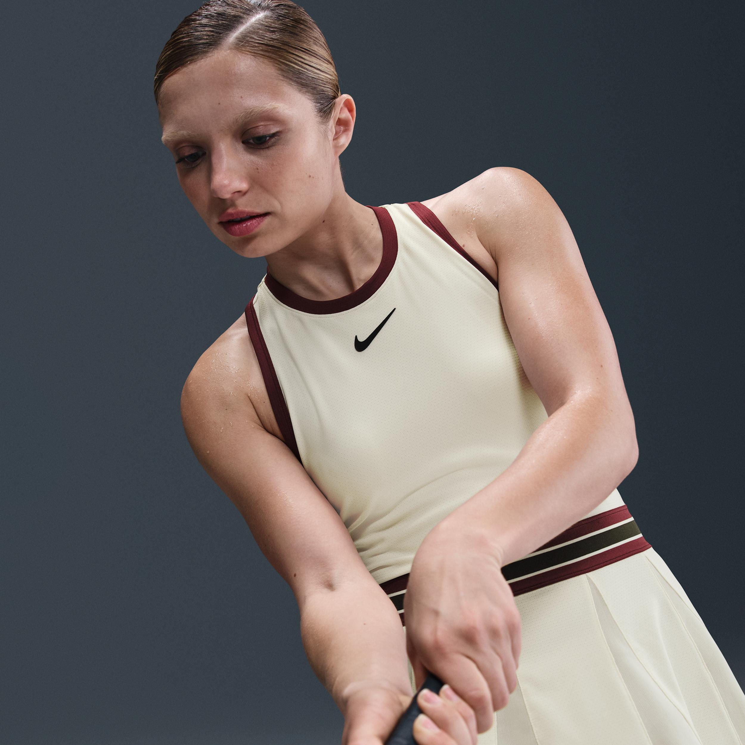 Nike Womens Court Slam Dri-FIT Tennis Dress | FZ6742-110 Product Image