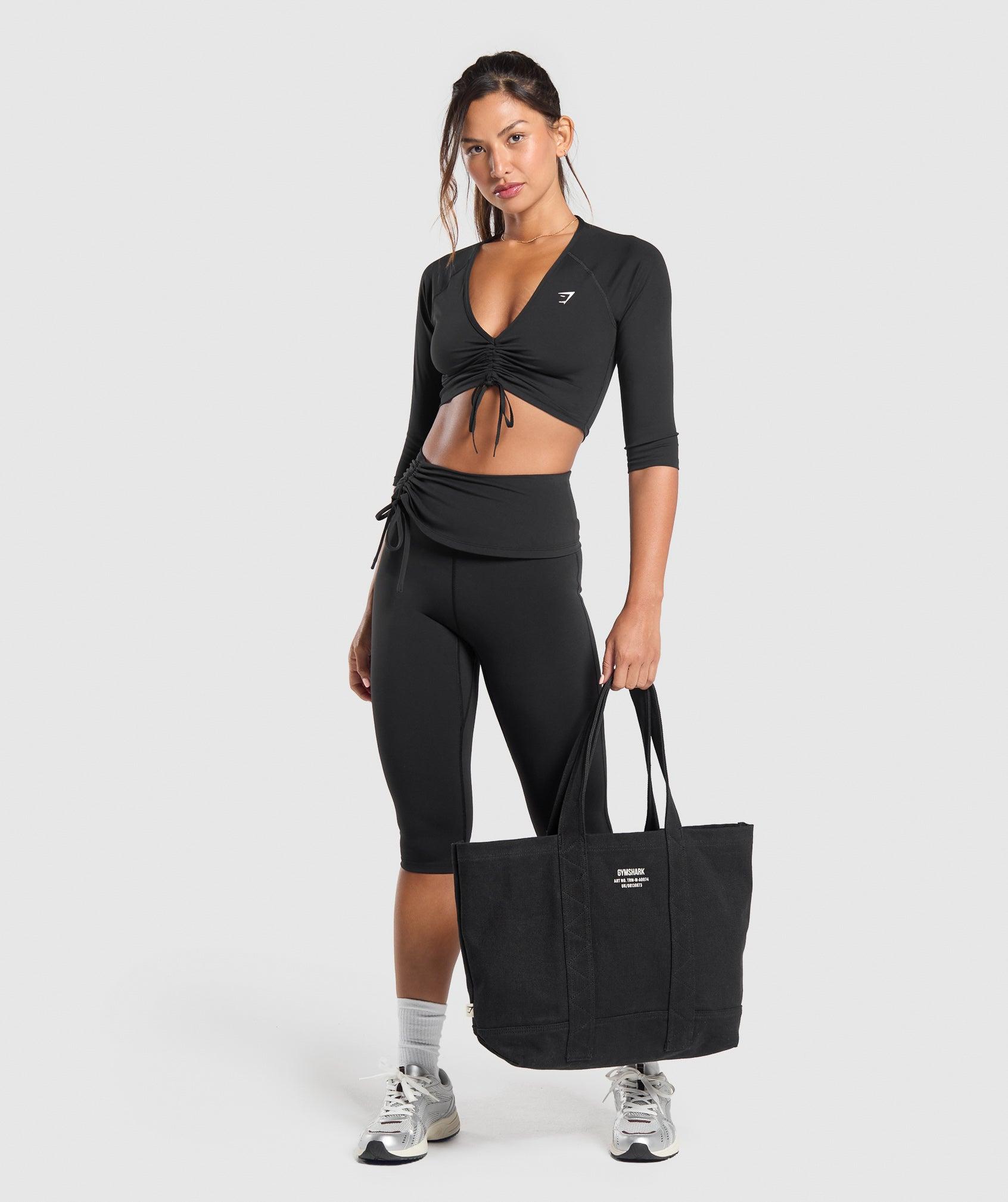 Ruched Capri Leggings Product Image