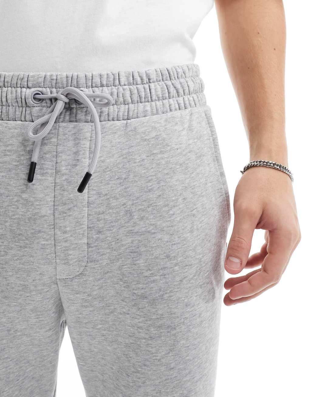 Jack & Jones slim fit sweatpants in gray Product Image