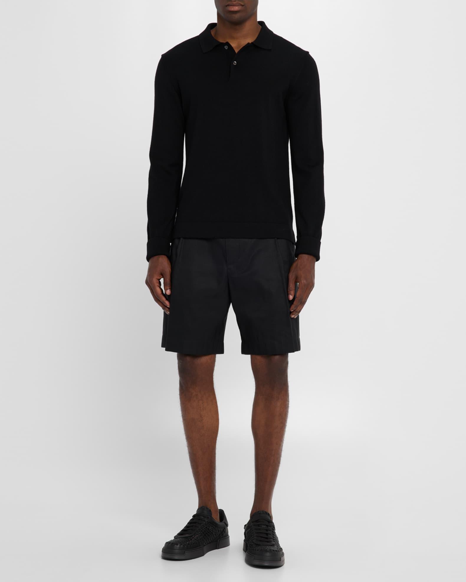 Men's Portofino Yacht Woven Leather Low-Top Sneakers Product Image