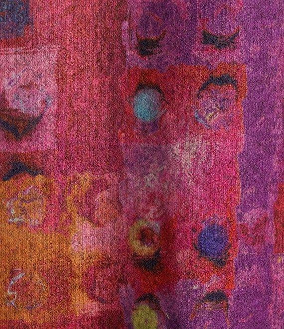 Ali Miles Brushed Knit Funnel Neck 3/4 Sleeve Popover Tunic Product Image